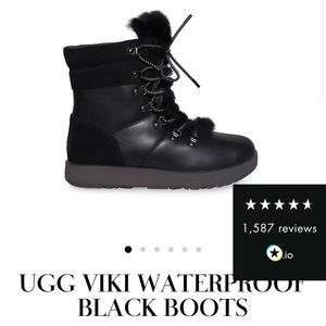 UGG Viki Black Waterproof Winter Boots